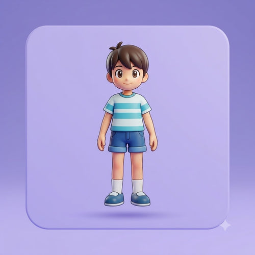 Doraemon-Style Custom Figure