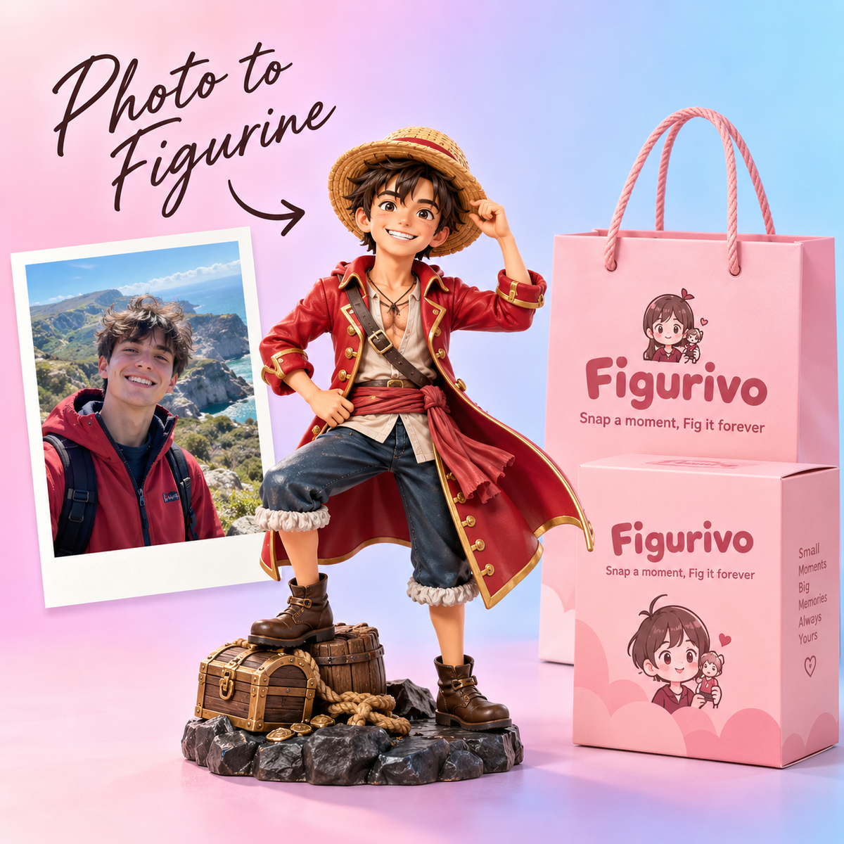 One Piece-Style Custom Figure